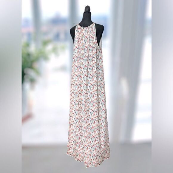 BARNEYS New York 100% Silk Floral Maxi Dress Size 40 - Picture 4 of 15